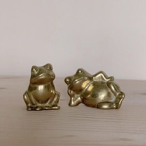 Pair of Solid Brass Frogs